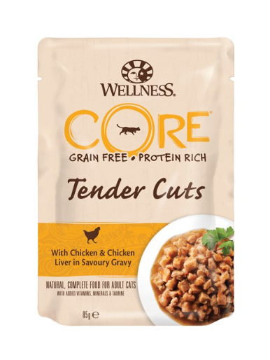 Core Cat Tender Cuts Chicken/Turkey 85g