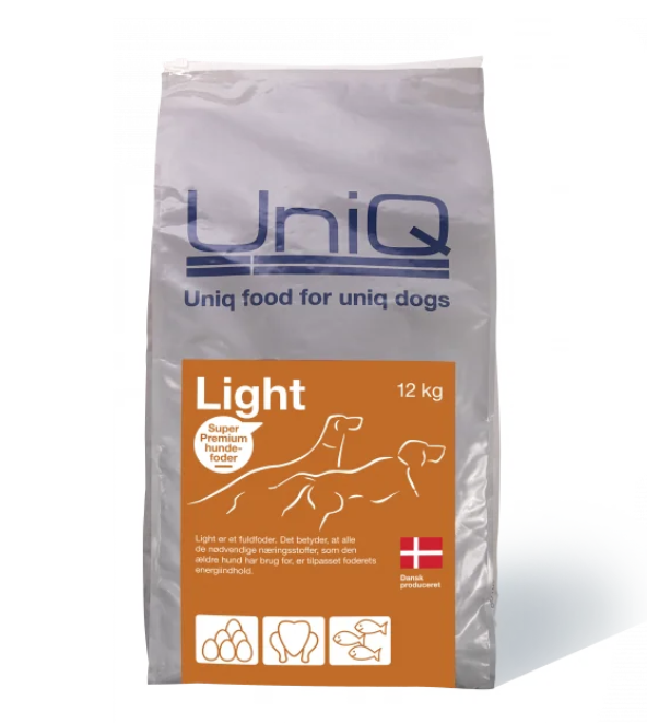 Uniq light hundefoder 12 kg