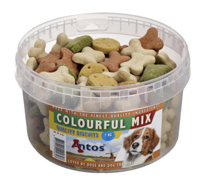 Antos hundekiks mix 1 kg colour