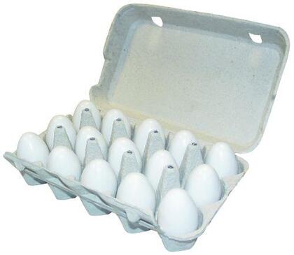 Æggebakke pap m/låg til 15 æg