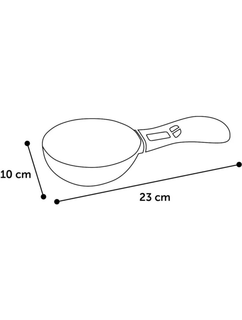 Foderskovl digital vægt Skalo grå