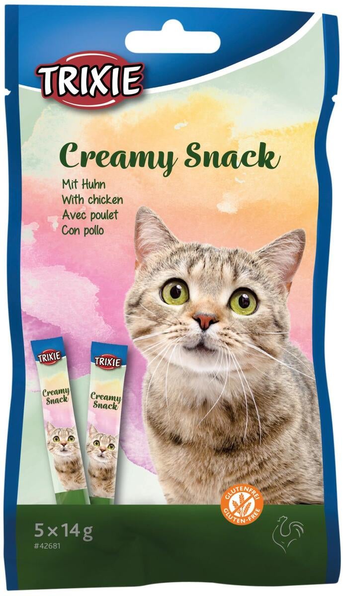 Creamy Snacks til kat kylling 5x14 g