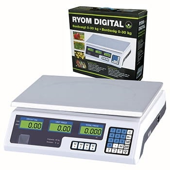 Bordvægt digital 230V 30kg/5g