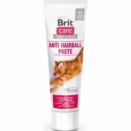Brit Care cat paste anti hairball m.taurin 100g