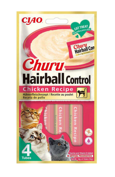 Churu Hairball Control Kylling 4 stk