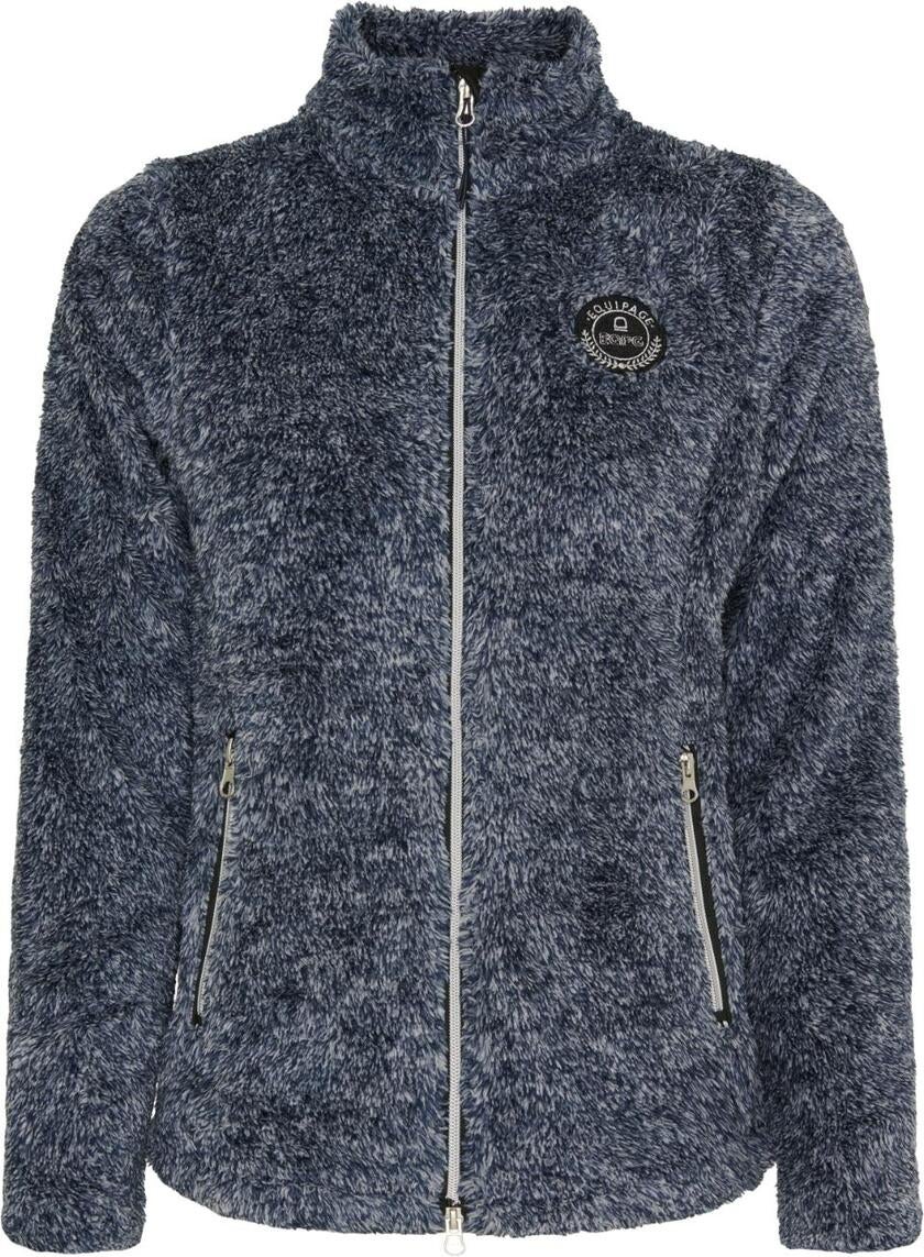 Miles zip cardigan Blue Fog AW24