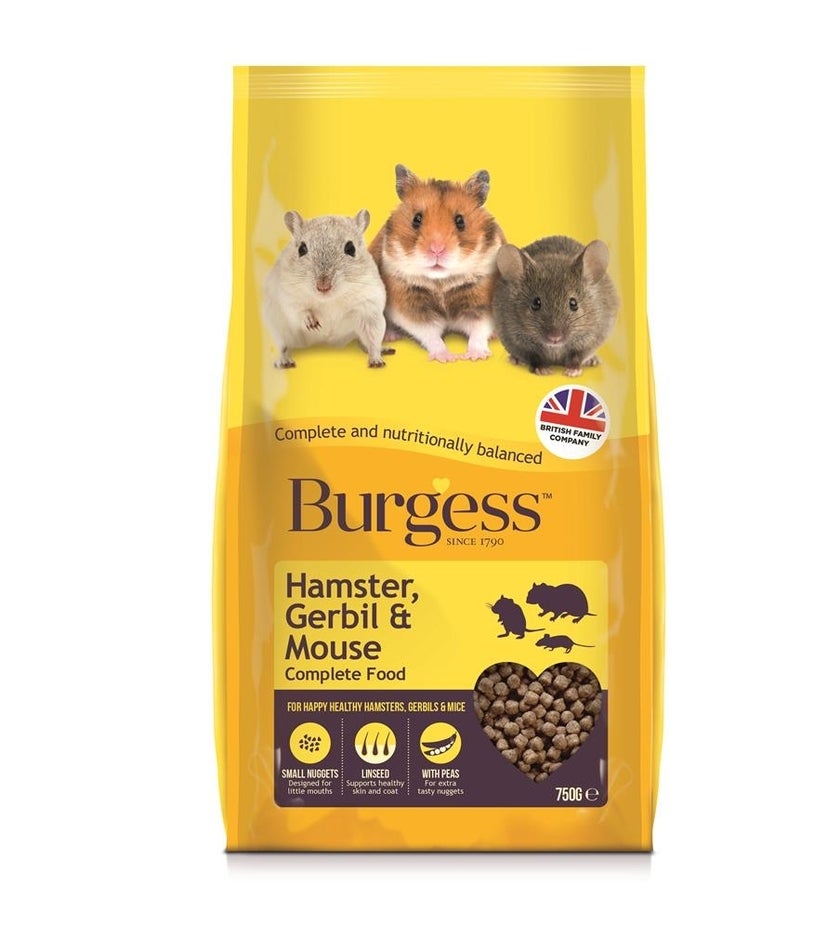 Burgess hamster gerbil/mus 750