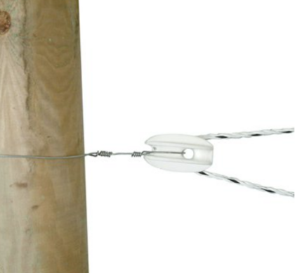 Hjørneisolator til tråd, reb og wire 6 stk.