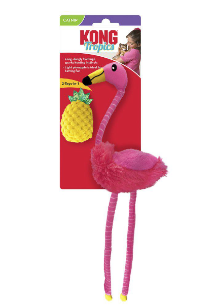 Tropisk Flamingo 2 stk m. catnip