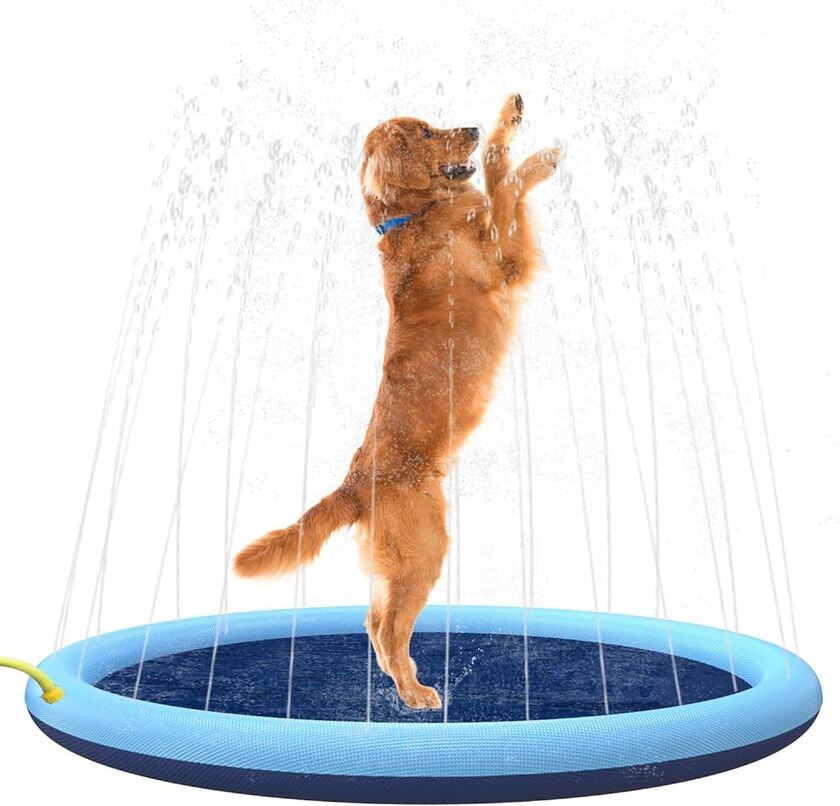 Pet pad splash sprinkler